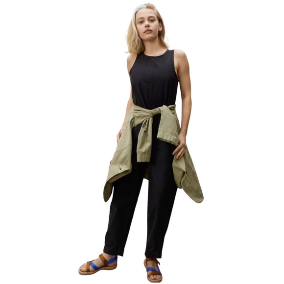 Everlane Pants - EVERLANE The Fatigue Barrel Utility Organic Cotton & linen Lightweight Jumpsuit